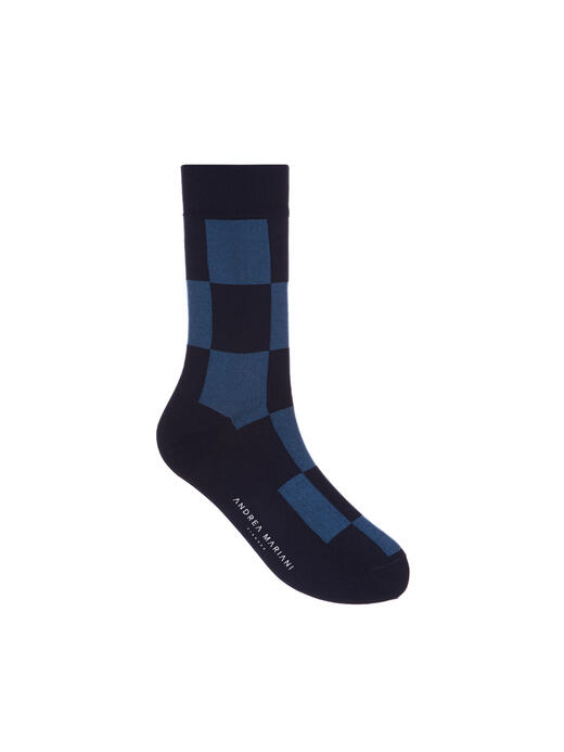 calzini-corti-a-scacchi-rectangle-blu--azzurro
